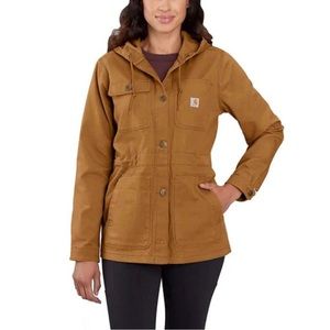 Carhartt Rugged Flex Hooded Coat Size Medium/8-10